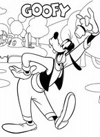 kolorowanki Goofy do wydruku malowanka Disney numer 4